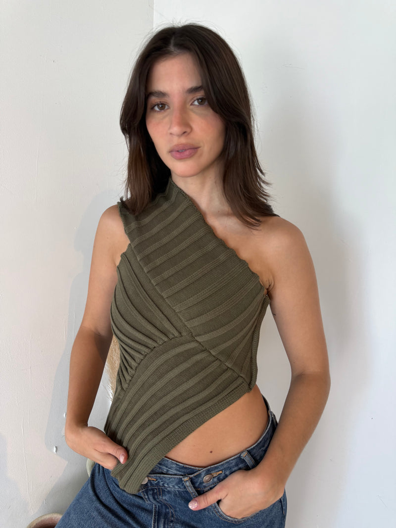 Asymmetrical Knit Top