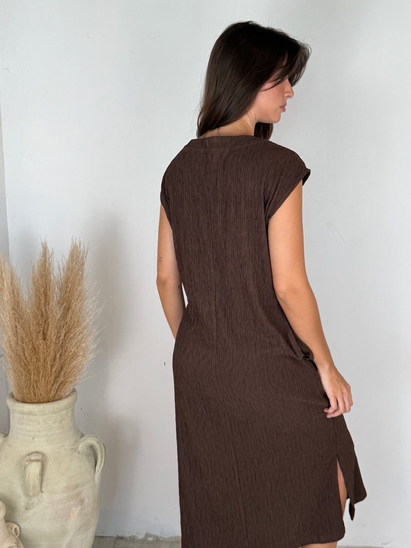 Brown Texture Dress