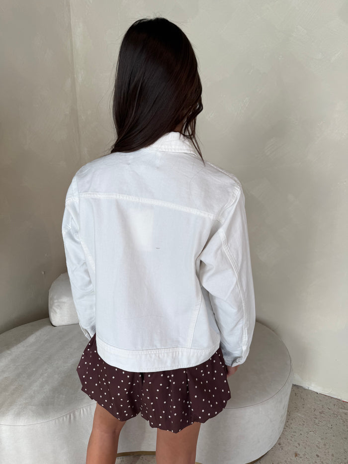 White Denim Jacket