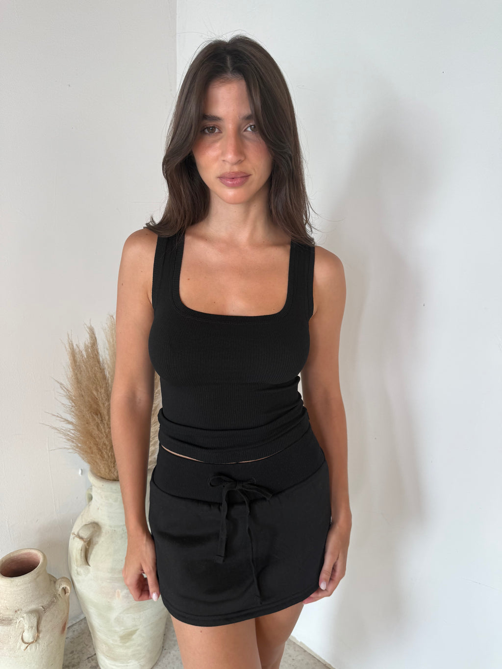 Black Jemma Mini Skirt