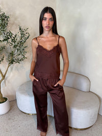 Choco Satin Set