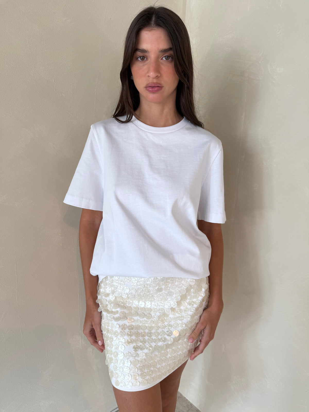 Mother Of Pearl Mini Skirt