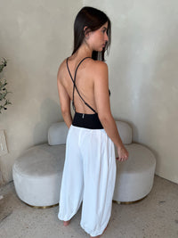 Black White Jumpsuit