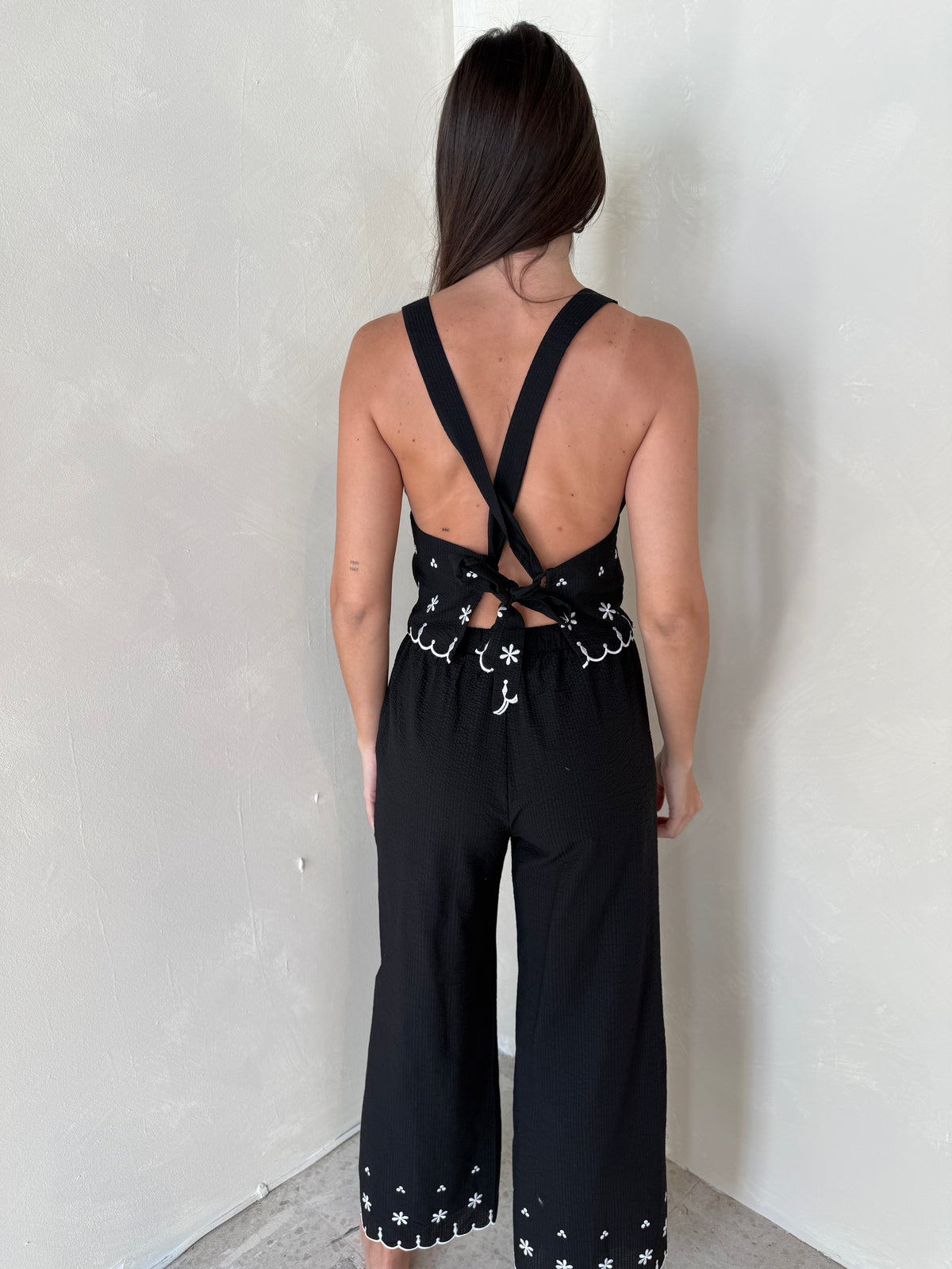 Black Embroidered Set