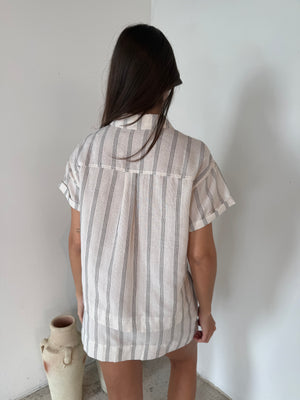 Stripe SS Top & Skirt Set