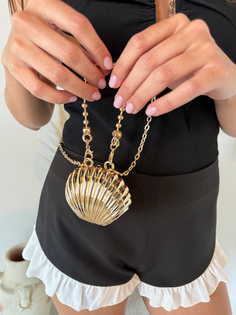 Sea Shell Gold Bag