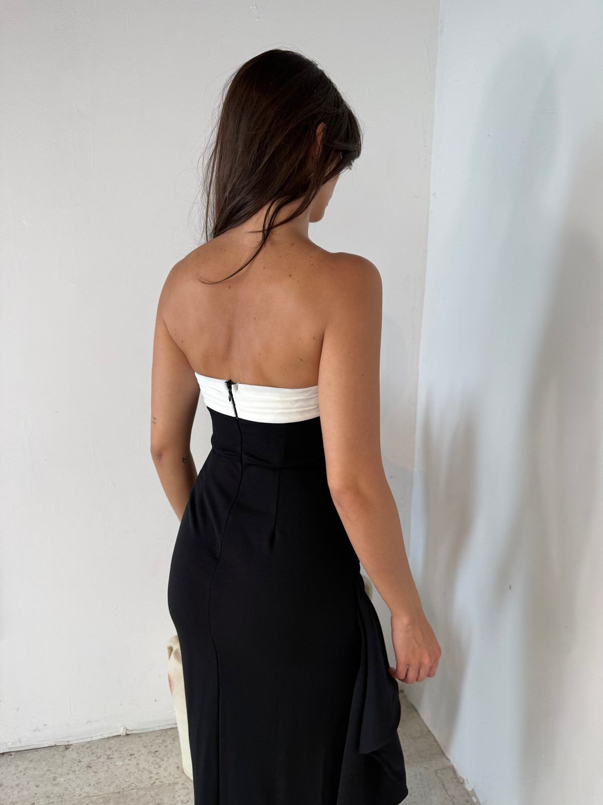 Black White Tube Dress