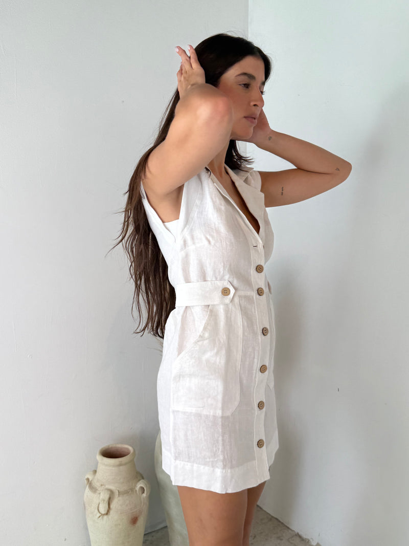 Linen Button Down Dress