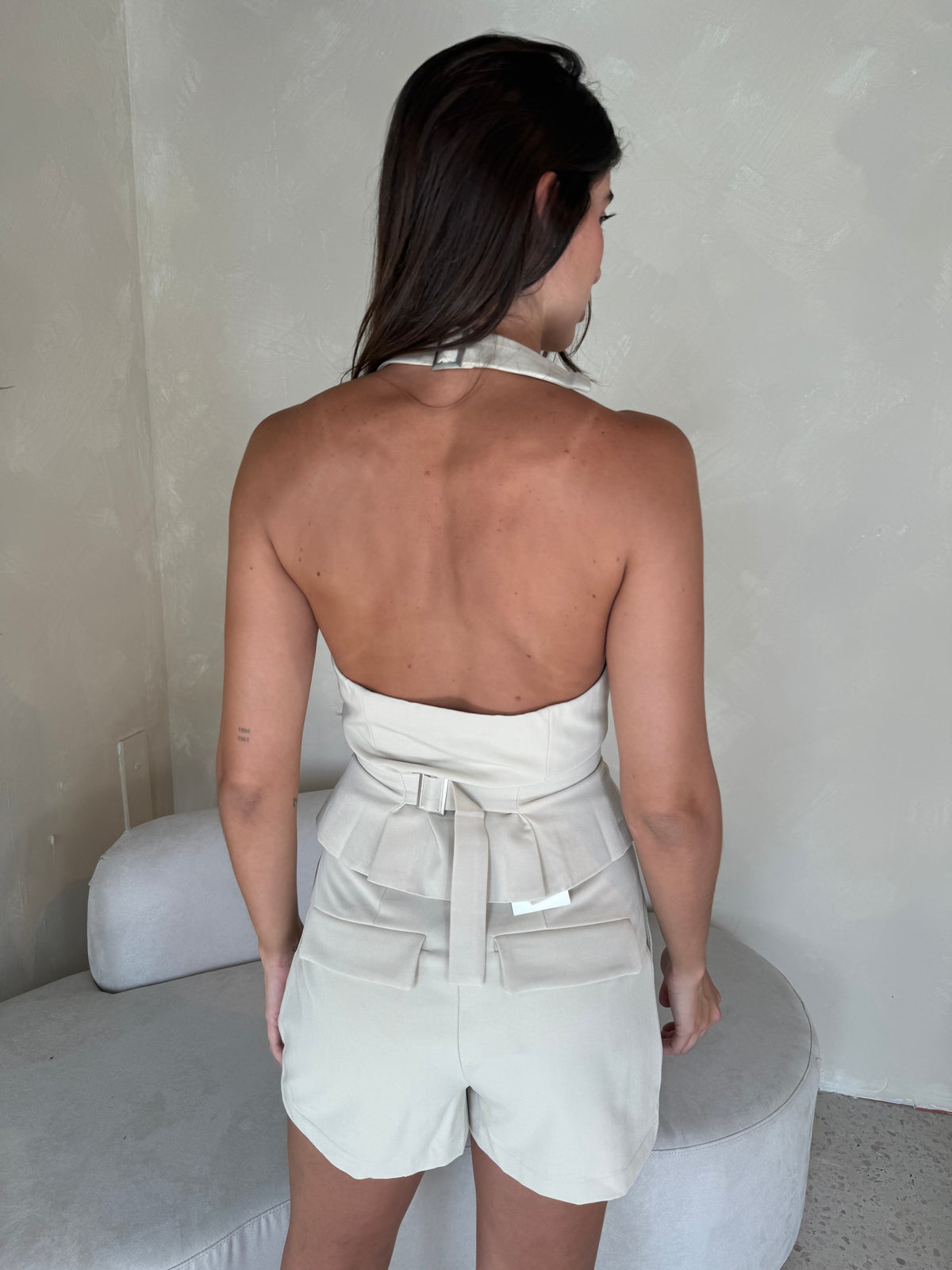 Halter Top & Wrap Trouser Set