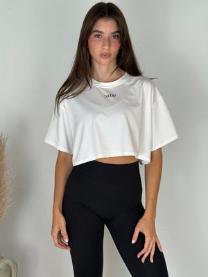 Nude White Tee