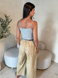 Scarf Wide Leg Pants