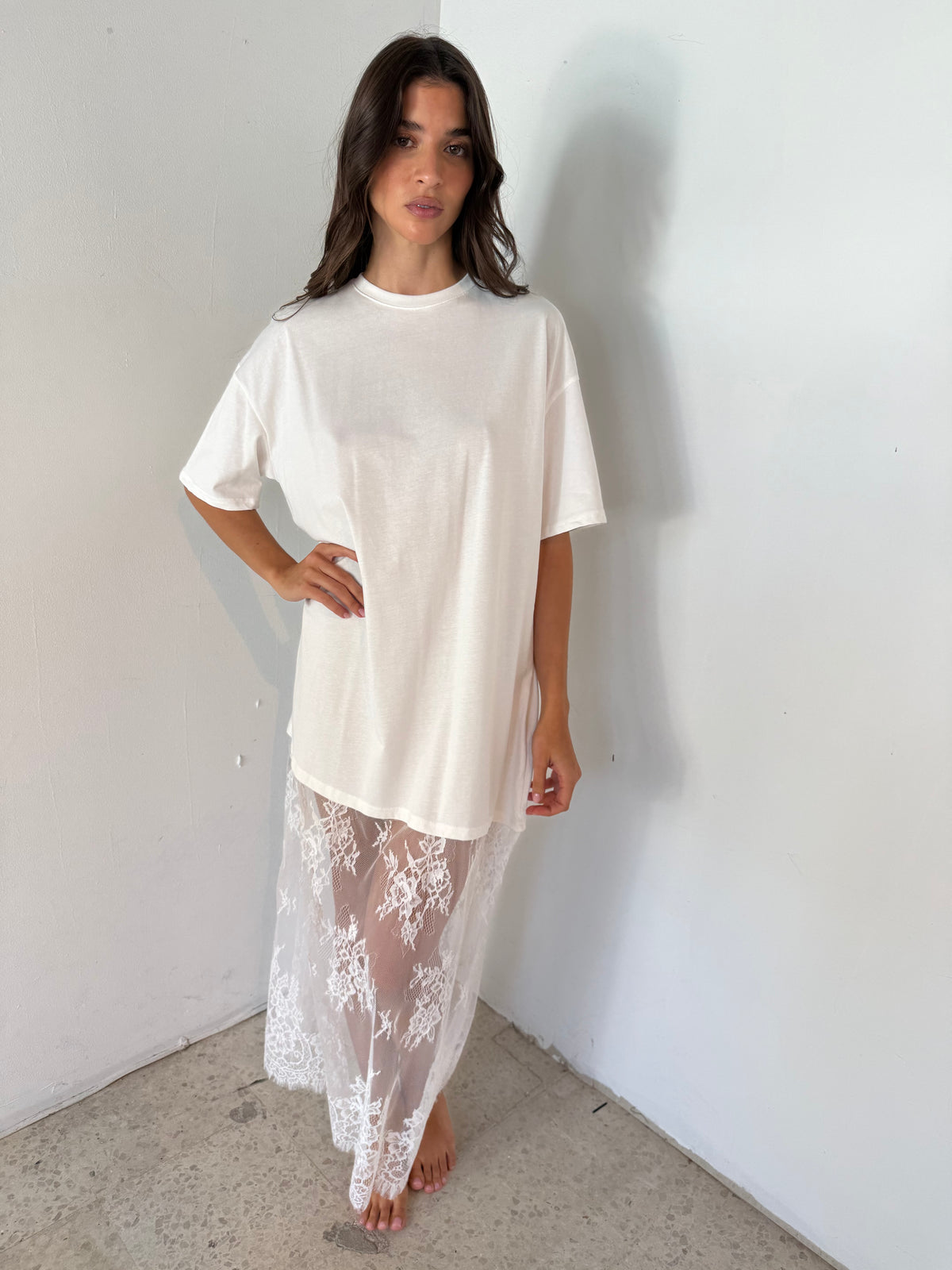 Tshirt Lace Dress