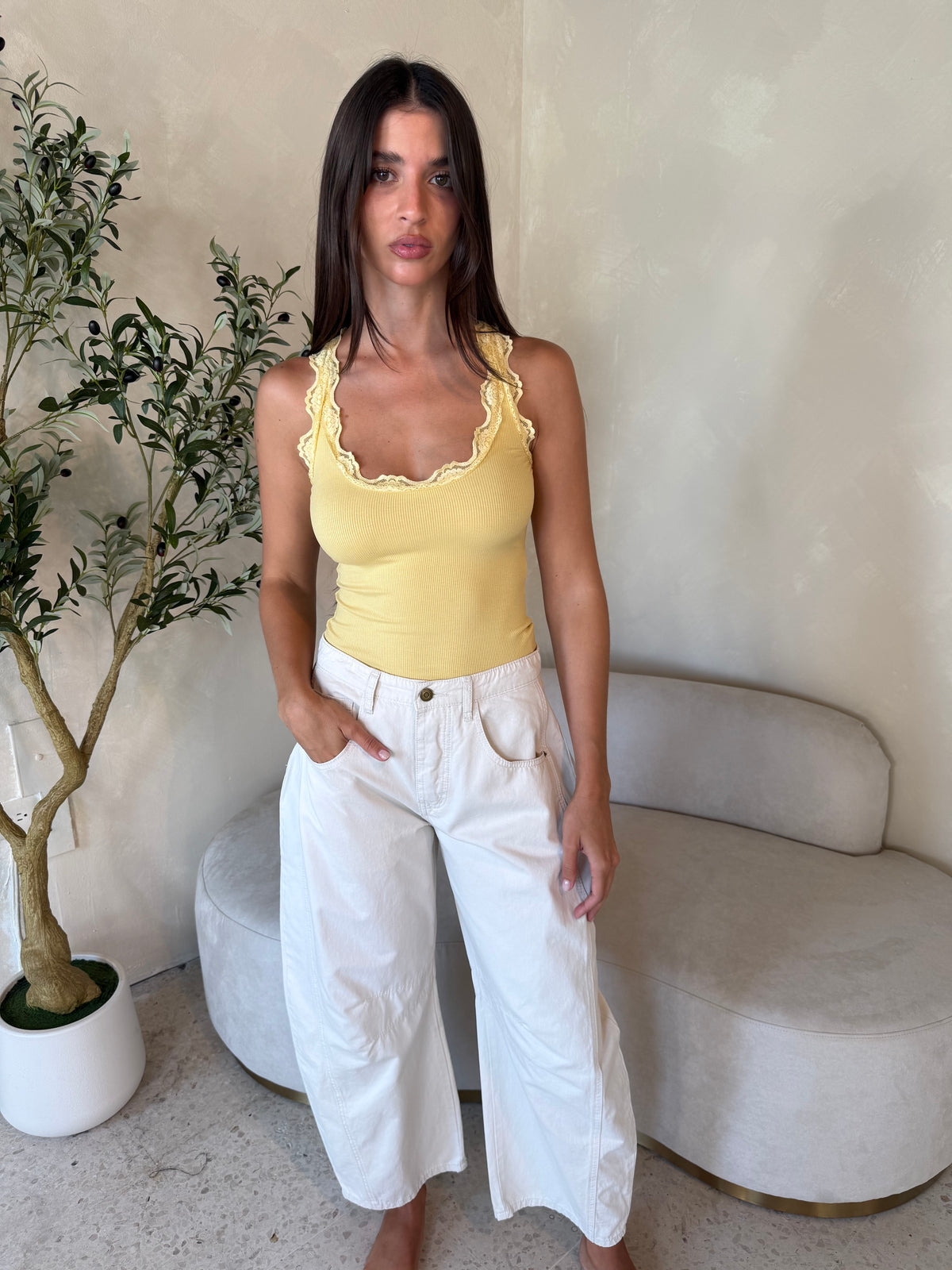 Wide Leg Barrel Pants