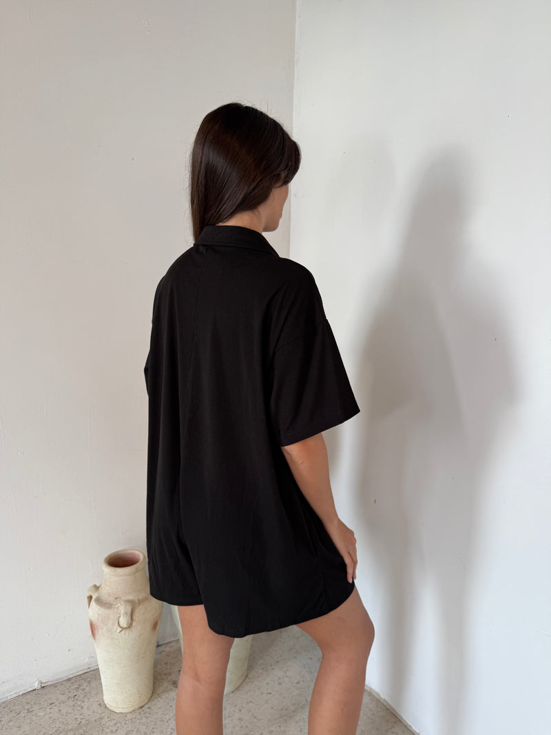 Casual Button Down Romper