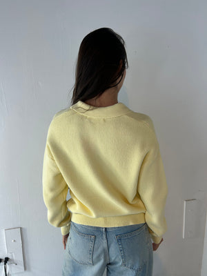 LS Collar Button Top