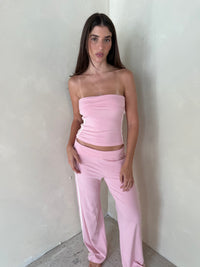 Pink Tube Top & Pant Set