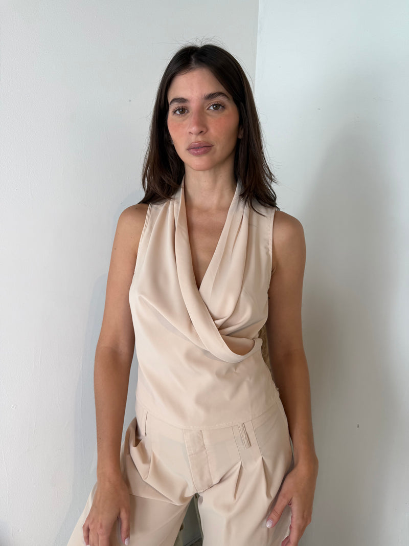 Satin Beige Set