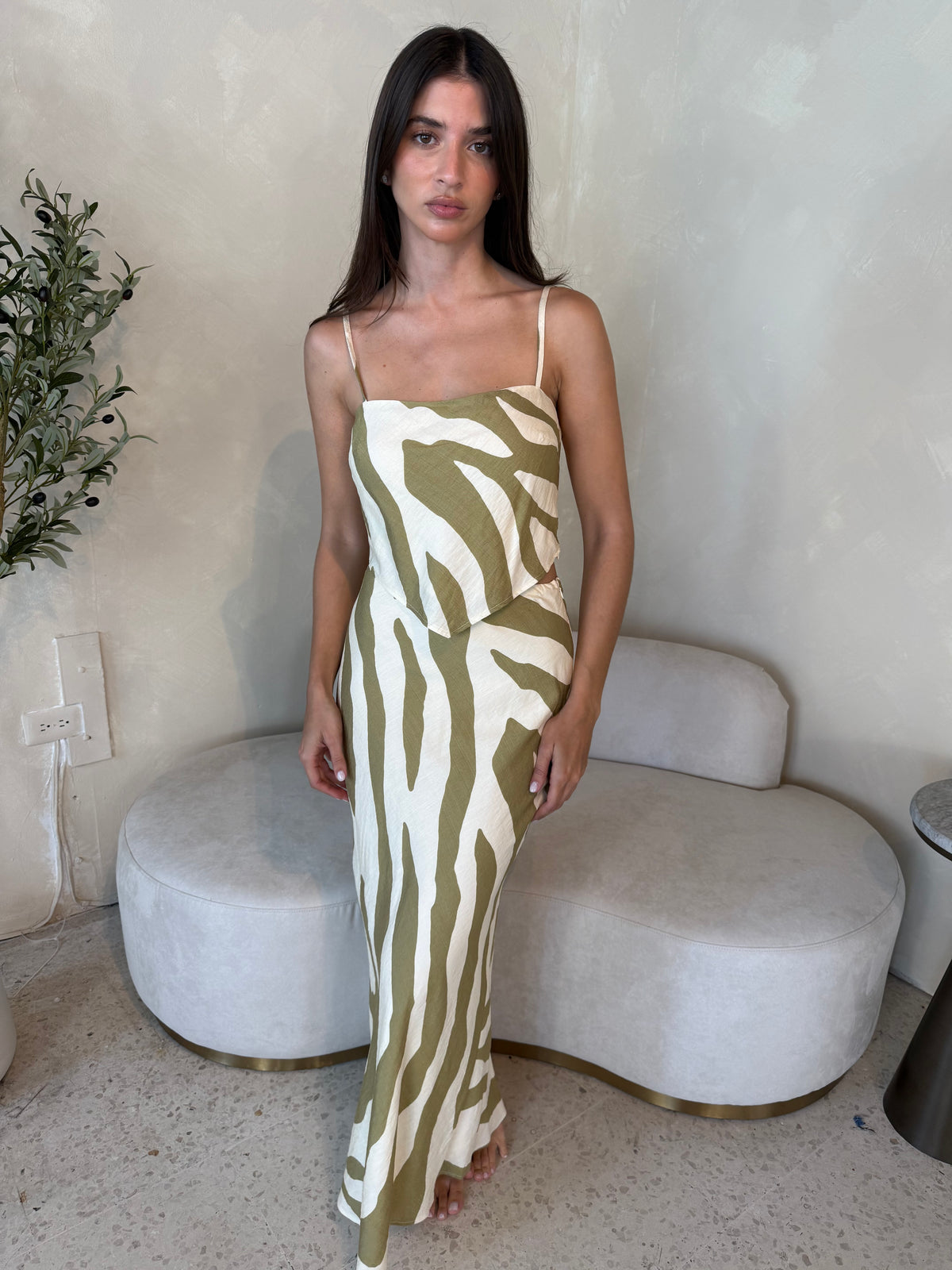 Khaki Stripe Set