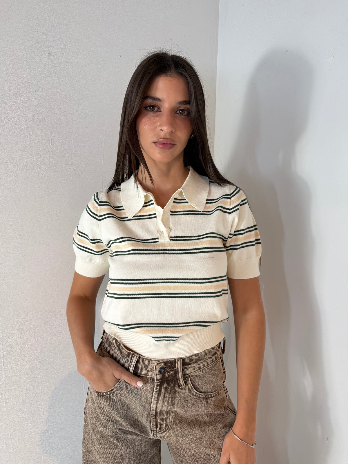Stripe Polo Shirt