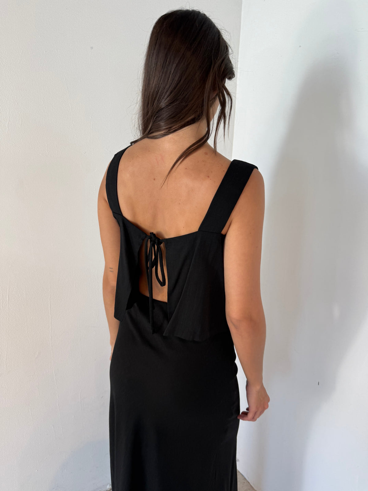 Linen Flare Crop Top And Bias Maxi Skirt