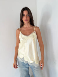 Satin Lace Tank Top