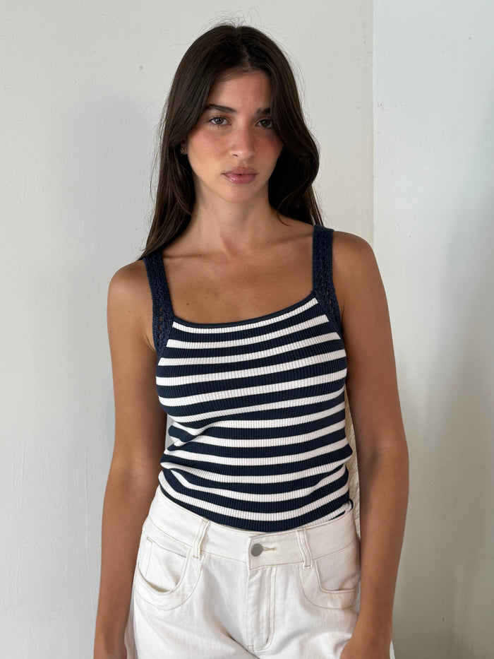 Striped Knit Tank