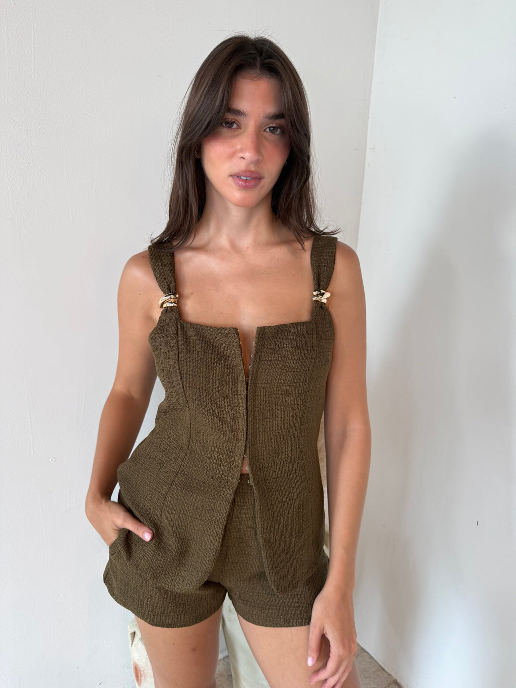 Tweed Top & Short Set