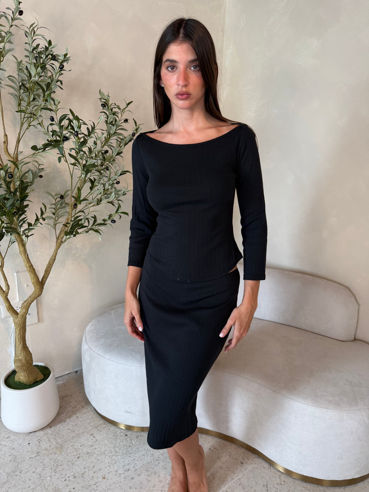 Pointelle Knit Set