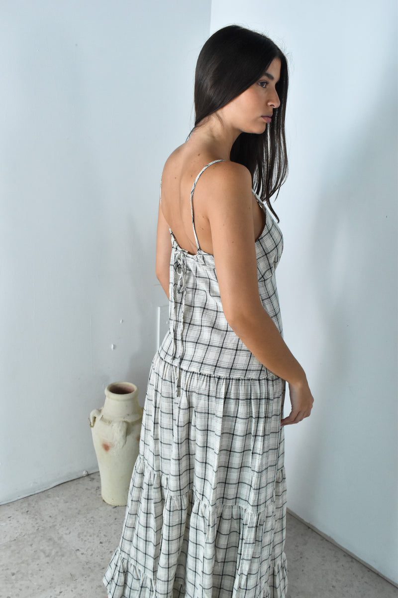 Plaid Maxi Dress