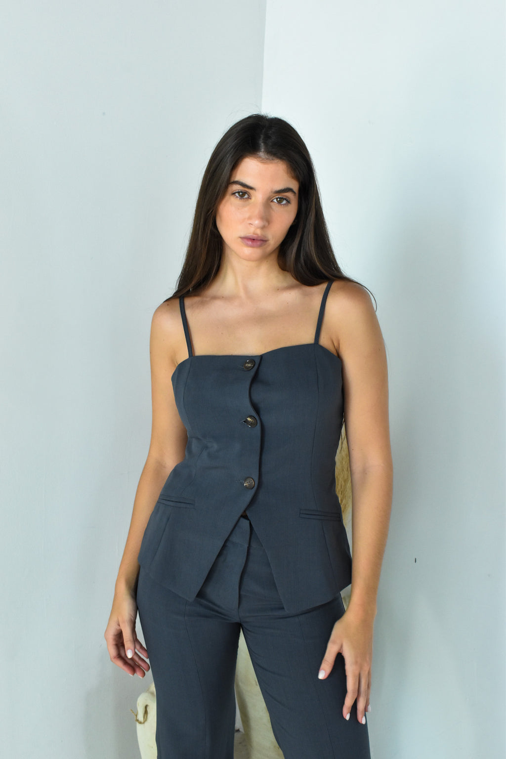Grey Tailored 2pc Set