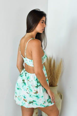 Smocked Teal Sun Dress