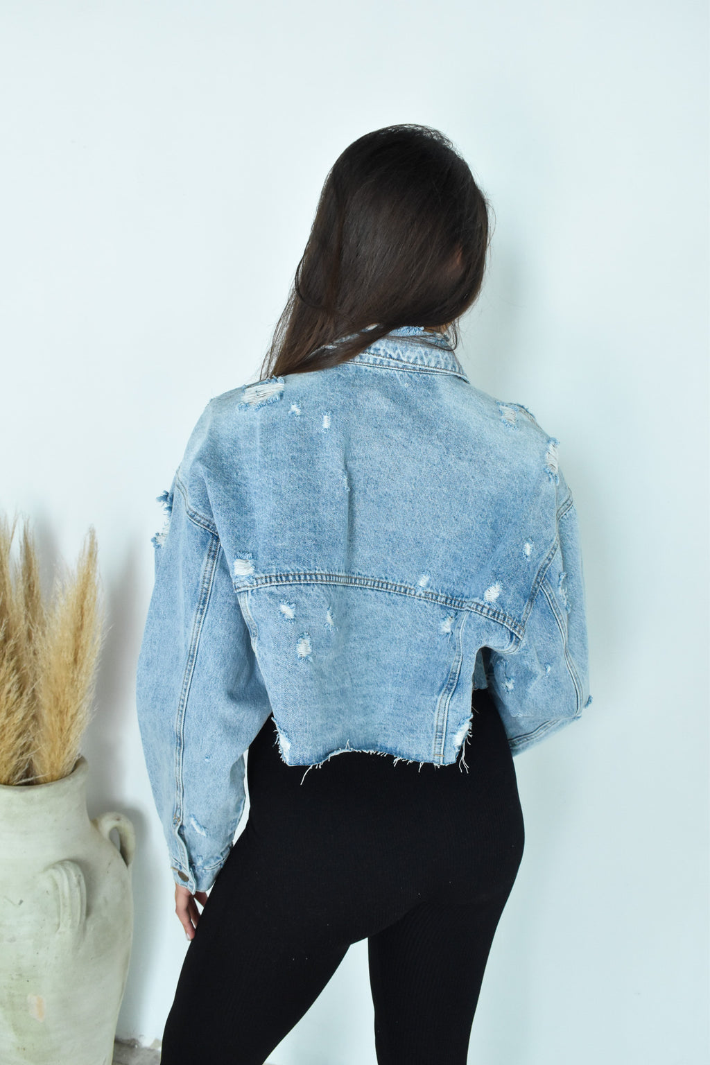 Denim Cropped Jacket