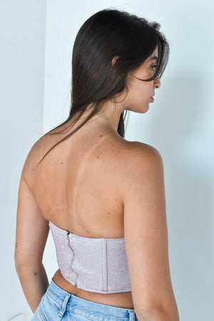 Pink Bustier Top