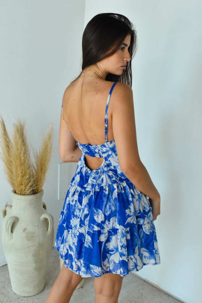 Blue Flower Sun Dress