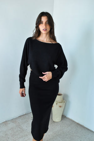 LS Top & Skirt Set