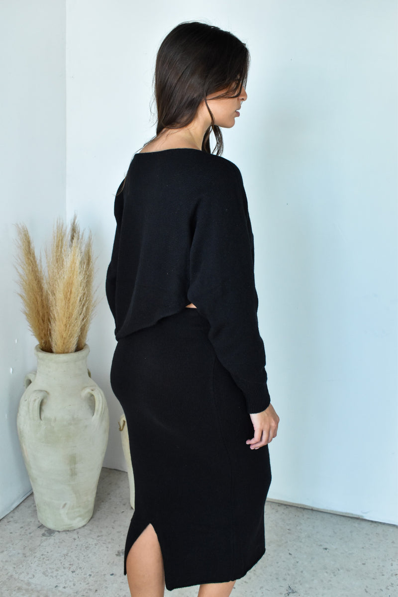 LS Top & Skirt Set