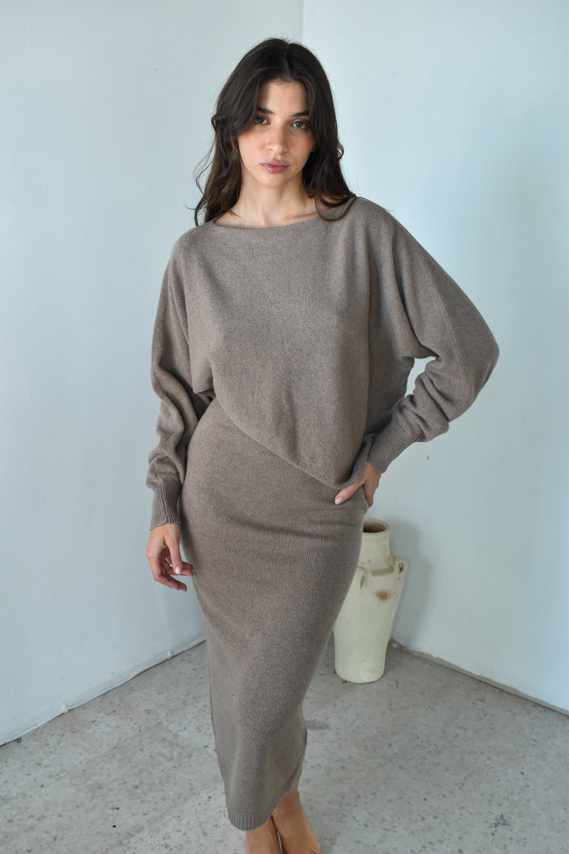 LS Top & Skirt Set