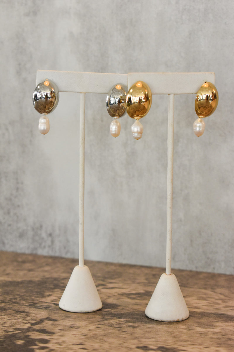 Pearl Dome Earring