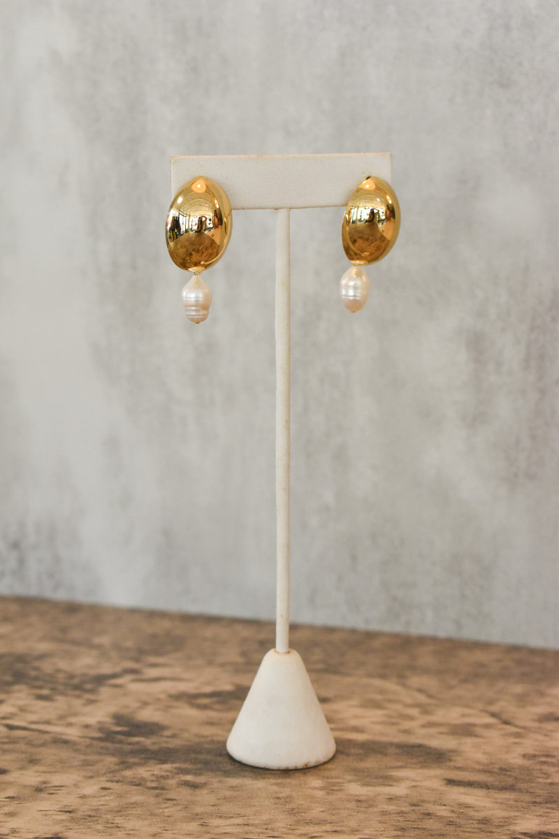 Pearl Dome Earring