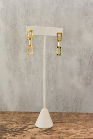 Triple Rectangle Earring