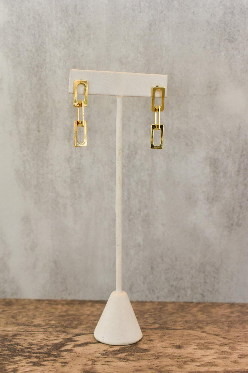 Triple Rectangle Earring
