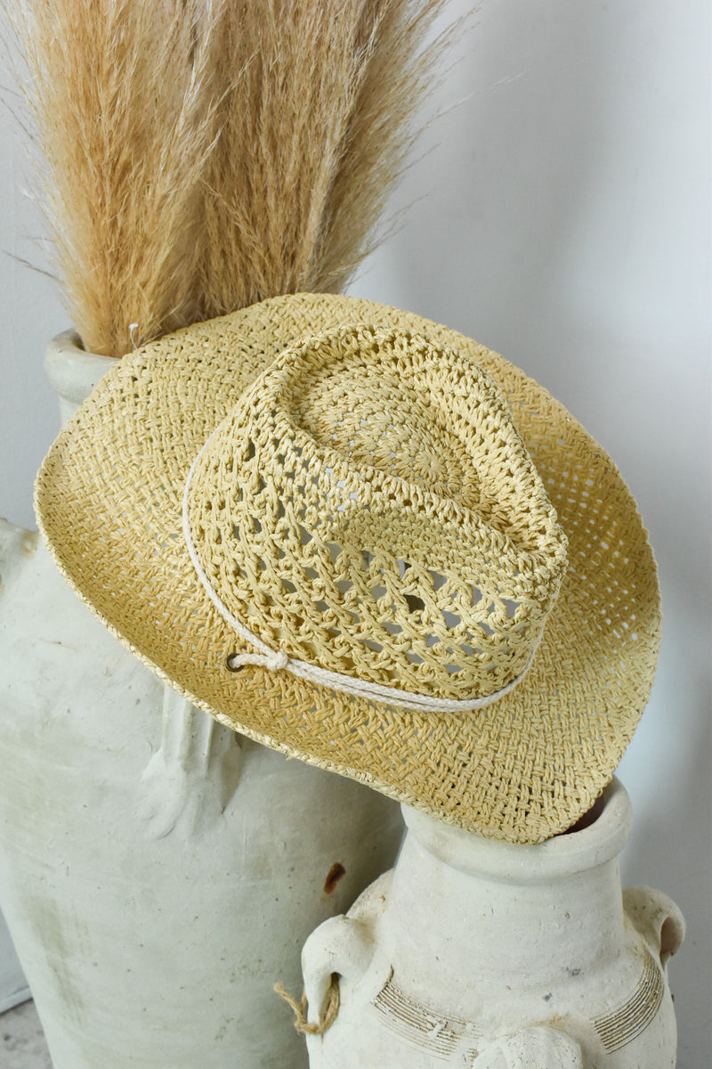 Straw Solid Weave Hat