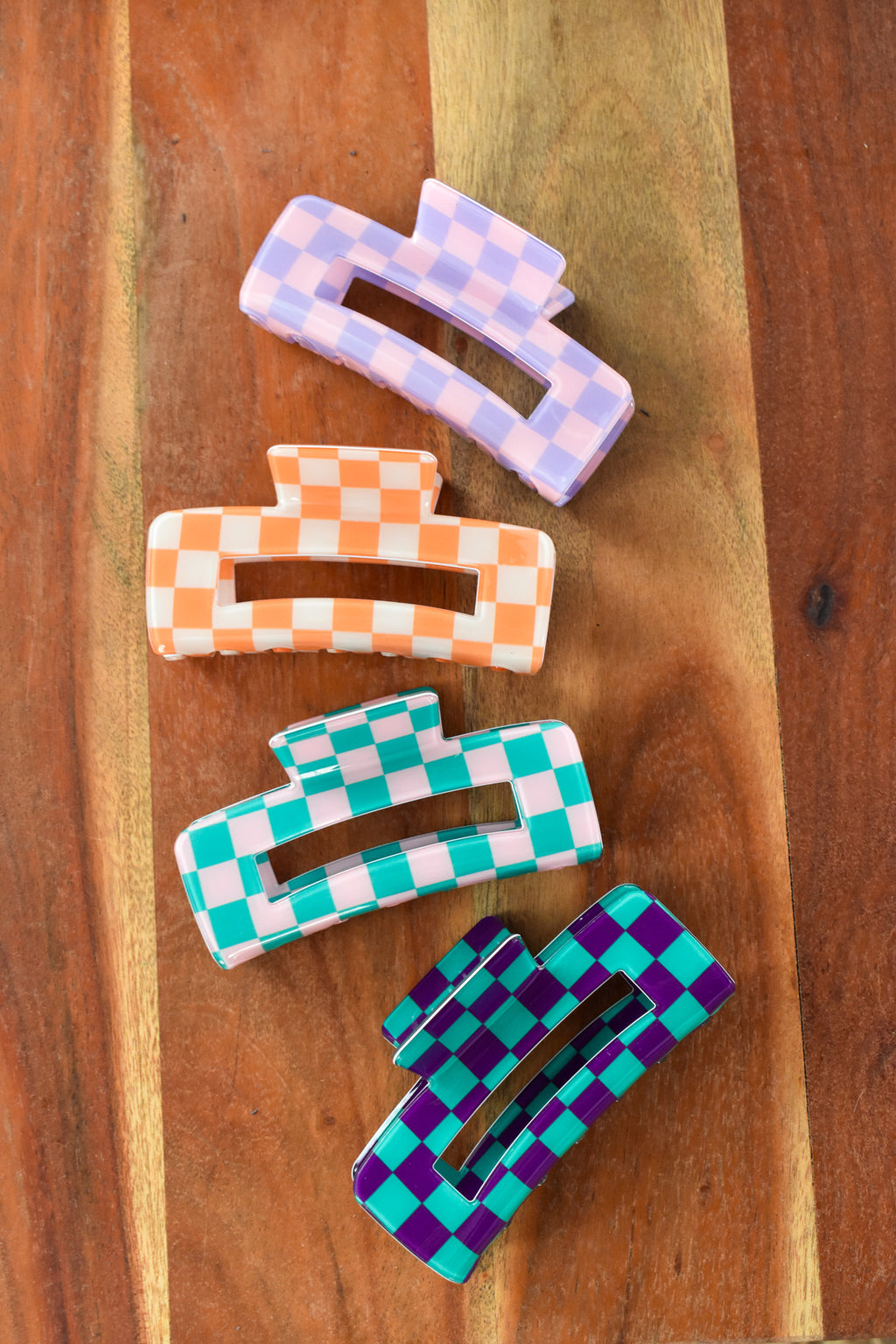 Checkered Hair Clip