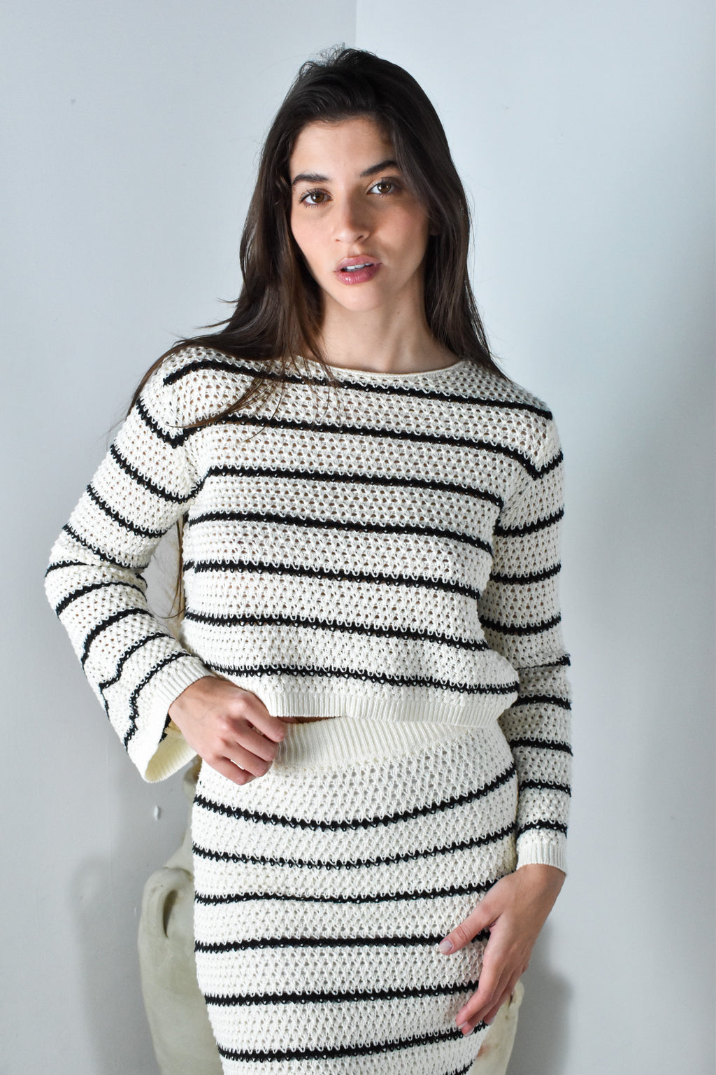 LS Crochet Sweater Top
