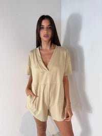 Taupe SS Romper