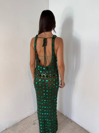 Hunter Green Cover Up Dress