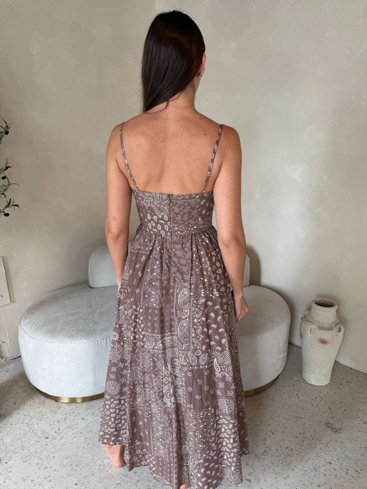 Smocked Paisley Dress
