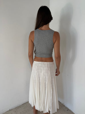 White Lace Maxi Skirt