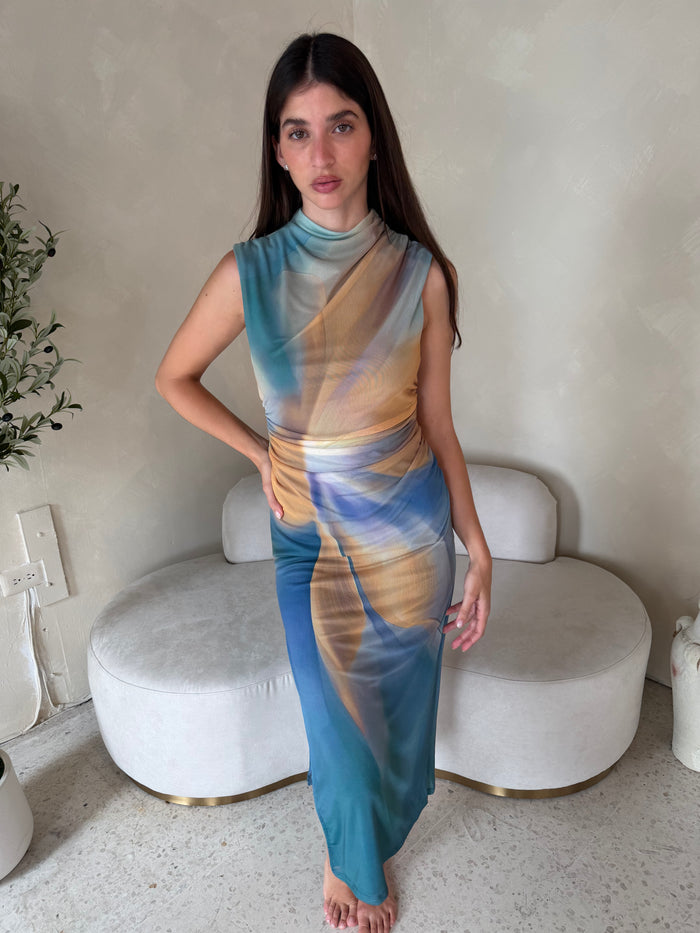Mesh Earthy Dress