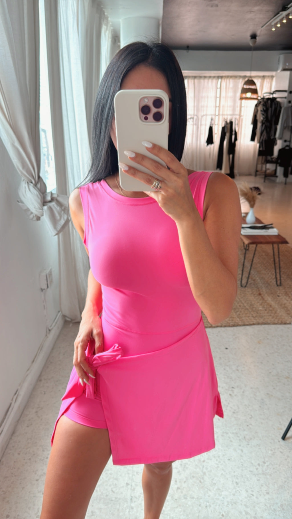 Hot Pink Active Romper